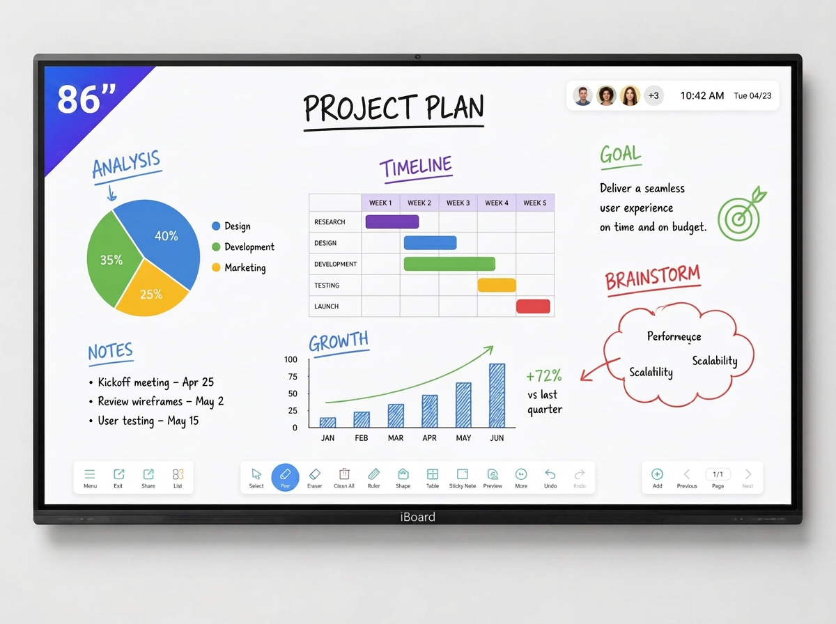 iBoard IBIP86 interactive display